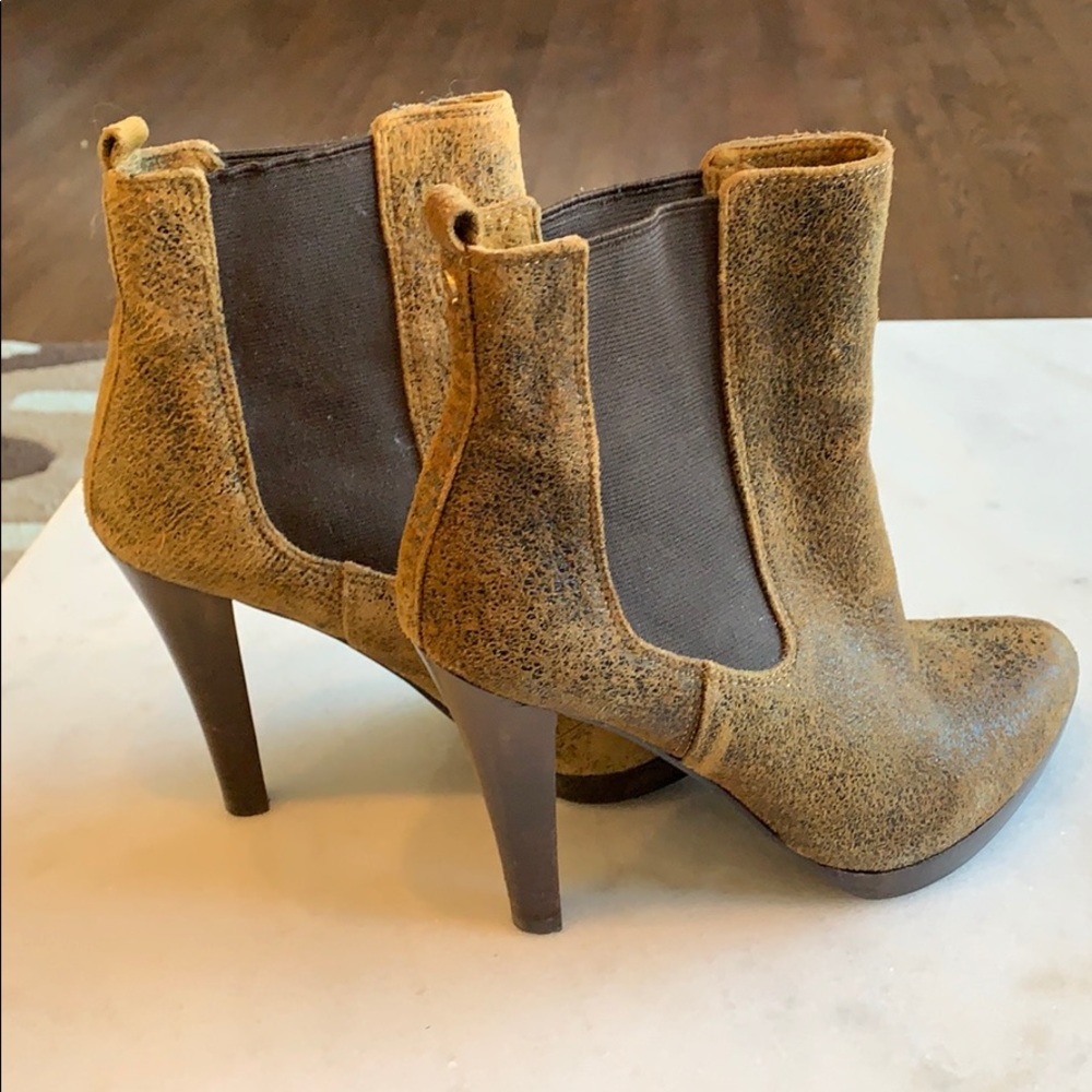 Michael Kors brown ankle boots.